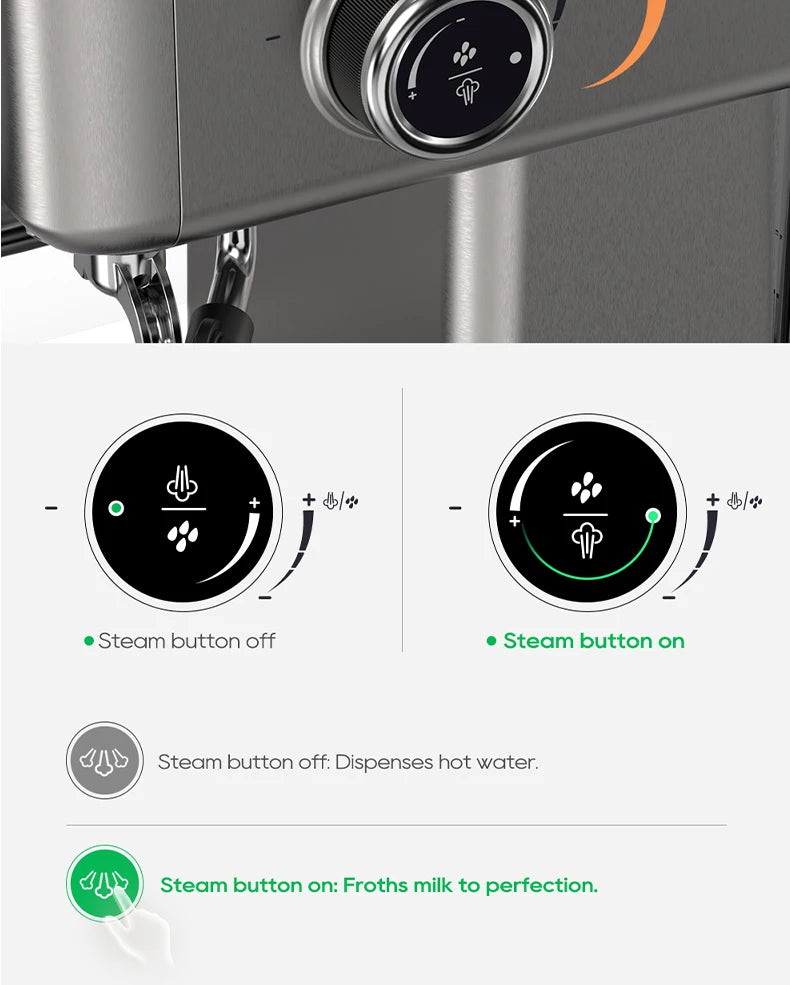 An automatic espresso coffee machine designed for ease of use, featuring a sleek modern design, programmable settings for brewing espresso, and a built-in grinder for fresh coffee grounds.