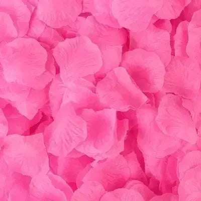 Pétalos de rosa artificiales falsos