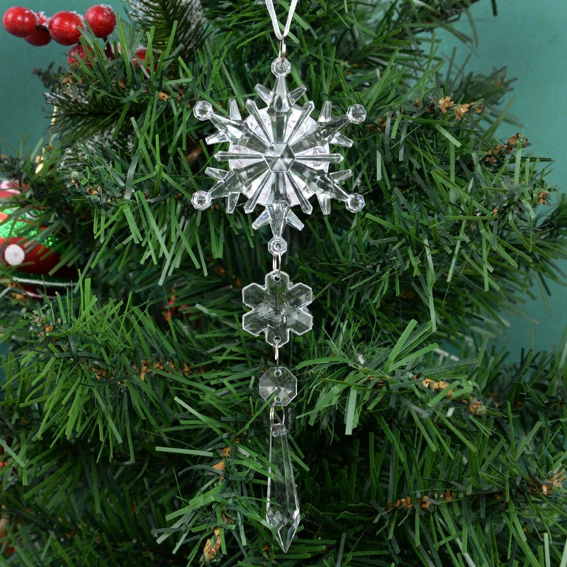 Simulación de colgantes de hielo para Navidad