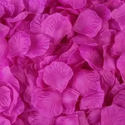 Pétalos de rosa artificiales falsos