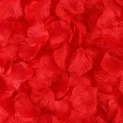 Pétalos de rosa artificiales falsos