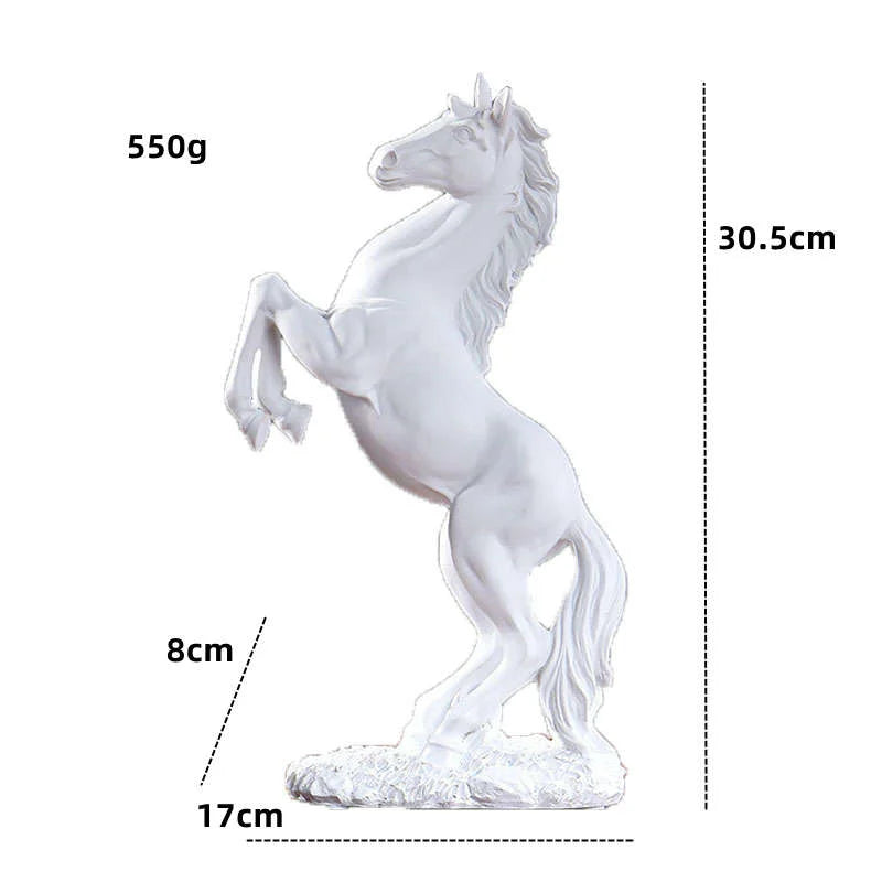 Estatua de resina de caballo nórdico