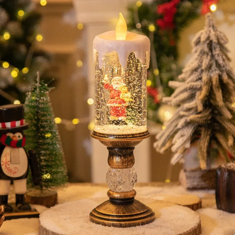 Luces de velas navideñas