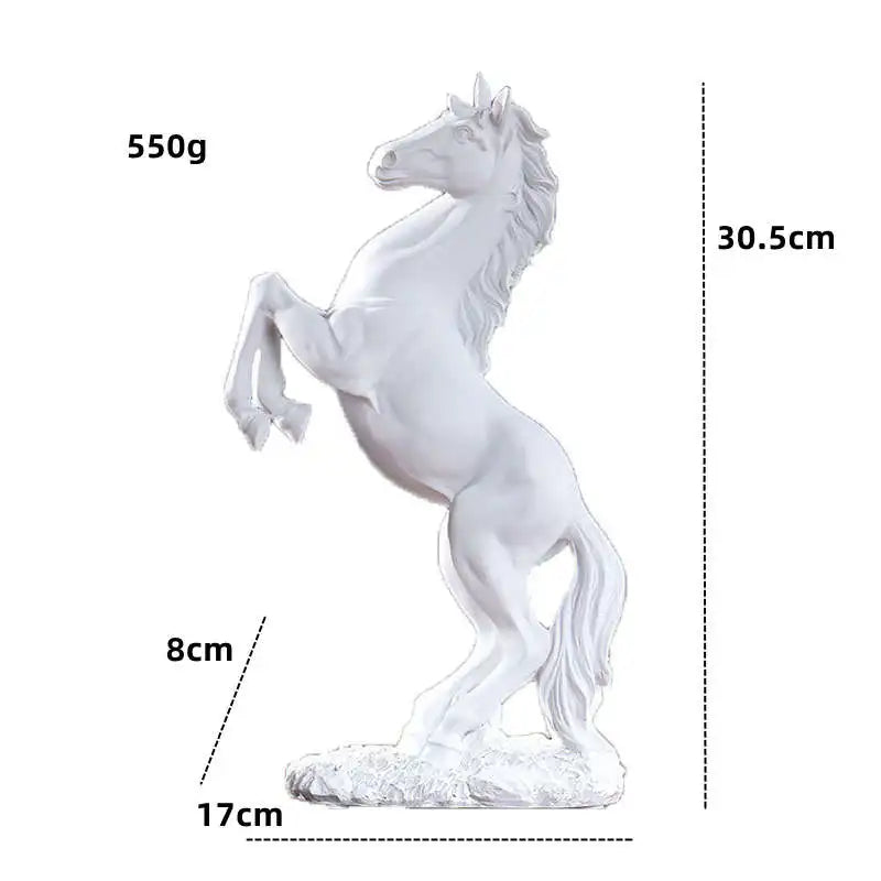 Estatua de resina de caballo nórdico