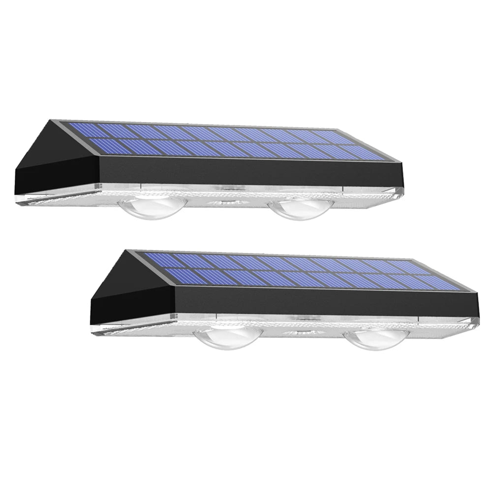 Luz solar para vallas que cambia de color RGB para exteriores y jardín