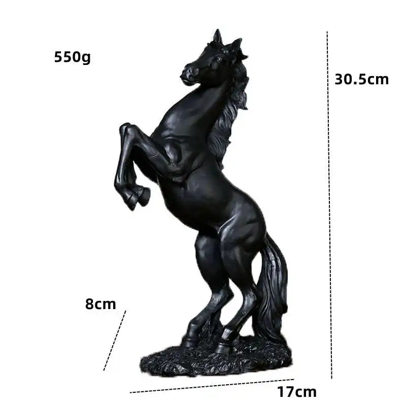 Estatua de resina de caballo nórdico