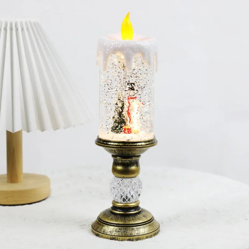 Luces de velas navideñas