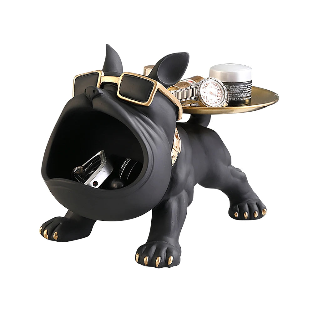 Bandeja para guardar llaves con forma de bulldog