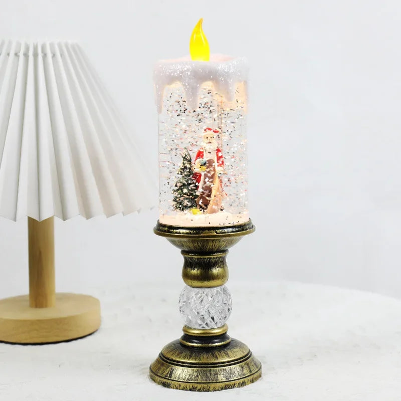 Luces de velas navideñas
