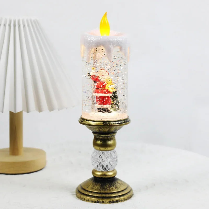 Luces de velas navideñas