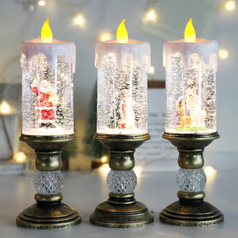 Luces de velas navideñas