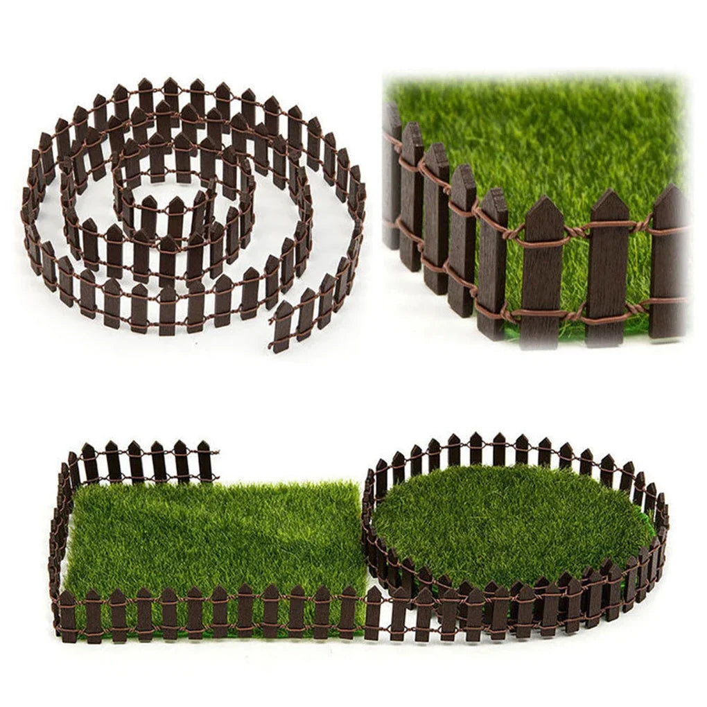 Mini valla de madera decorativa