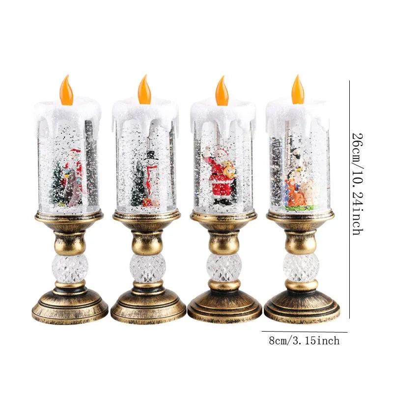 Luces de velas navideñas