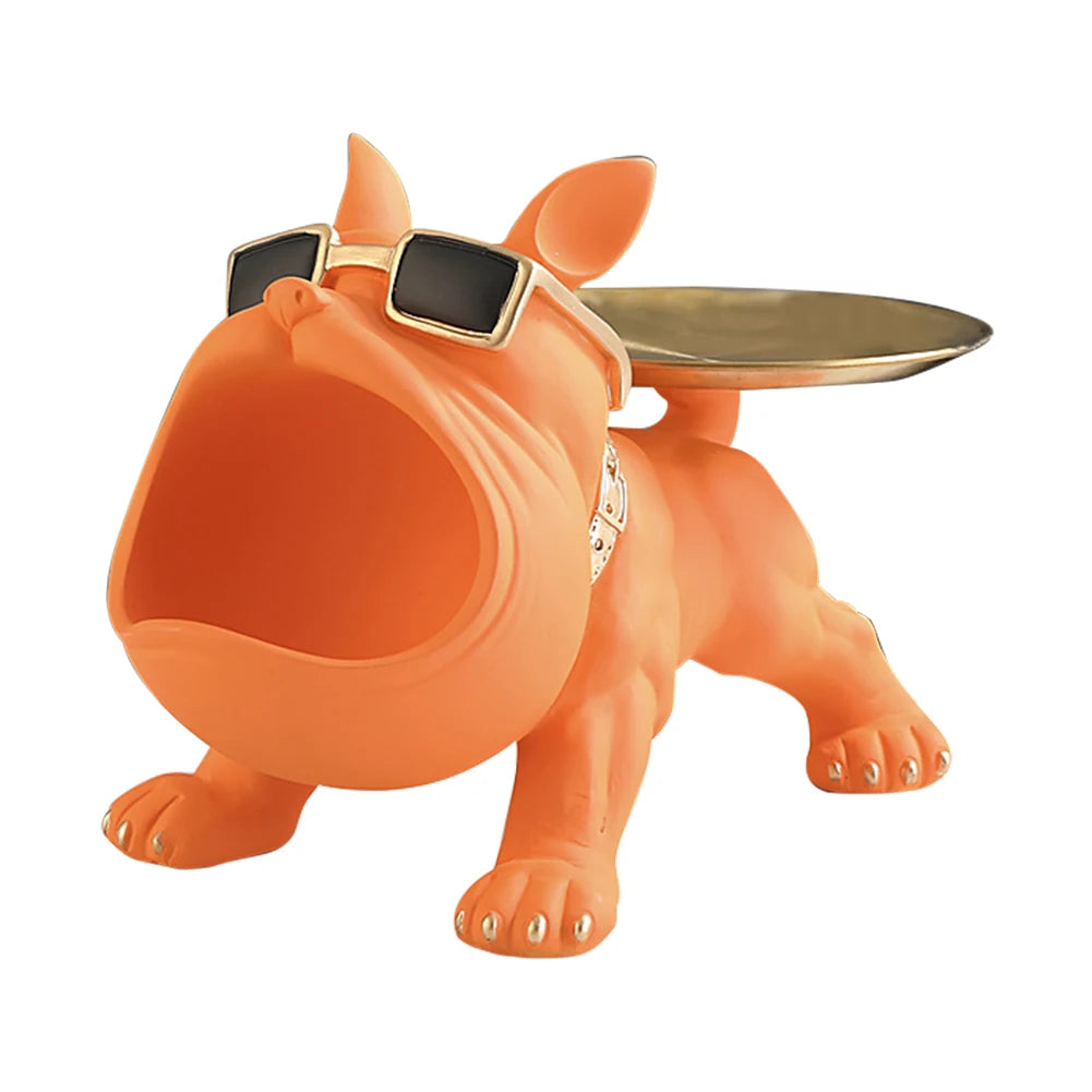 Bandeja para guardar llaves con forma de bulldog
