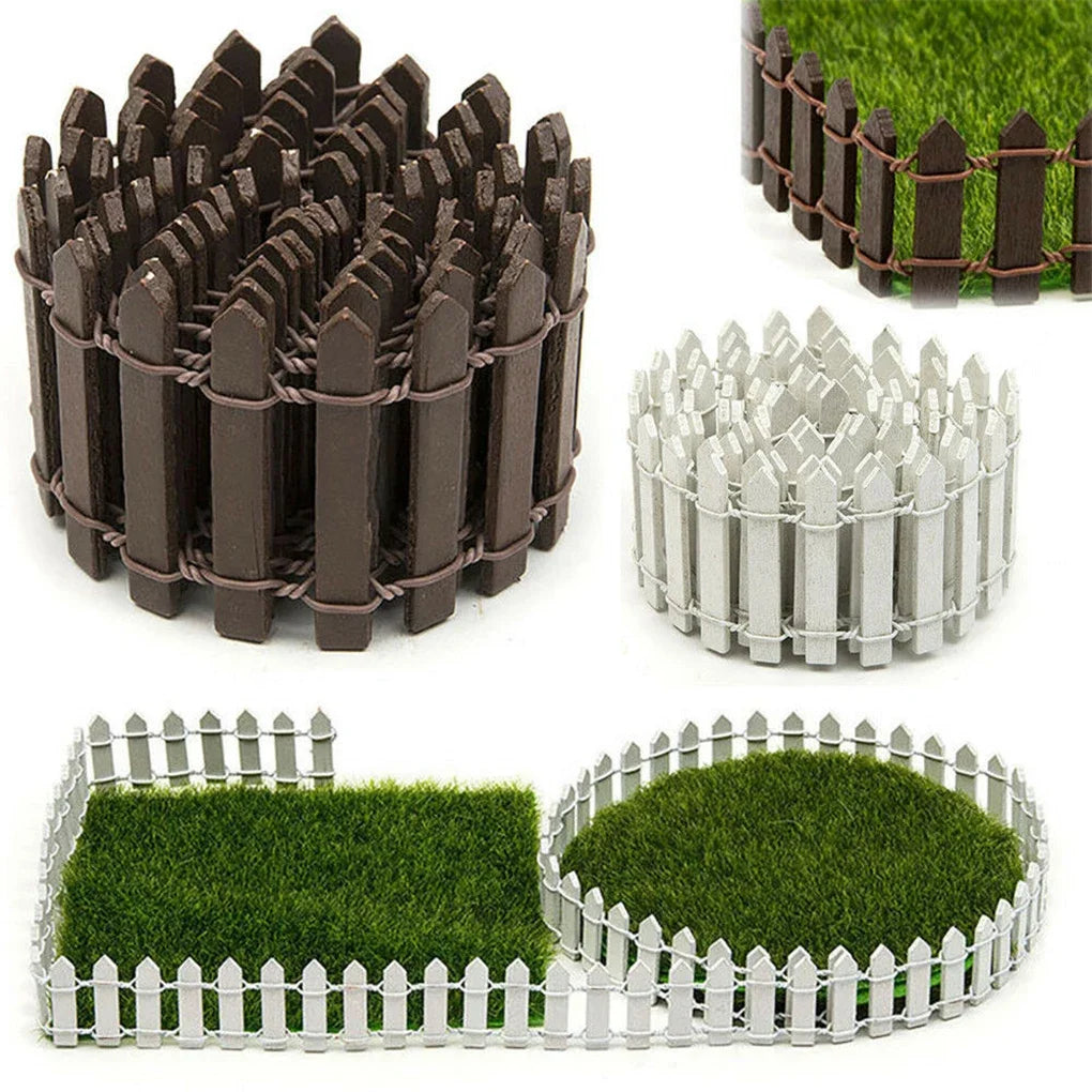 Mini valla de madera decorativa