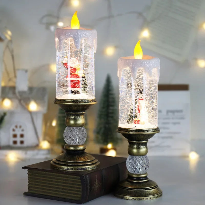 Luces de velas navideñas