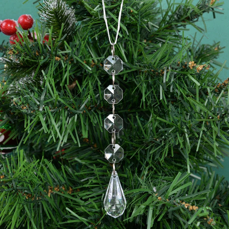 Simulación de colgantes de hielo para Navidad