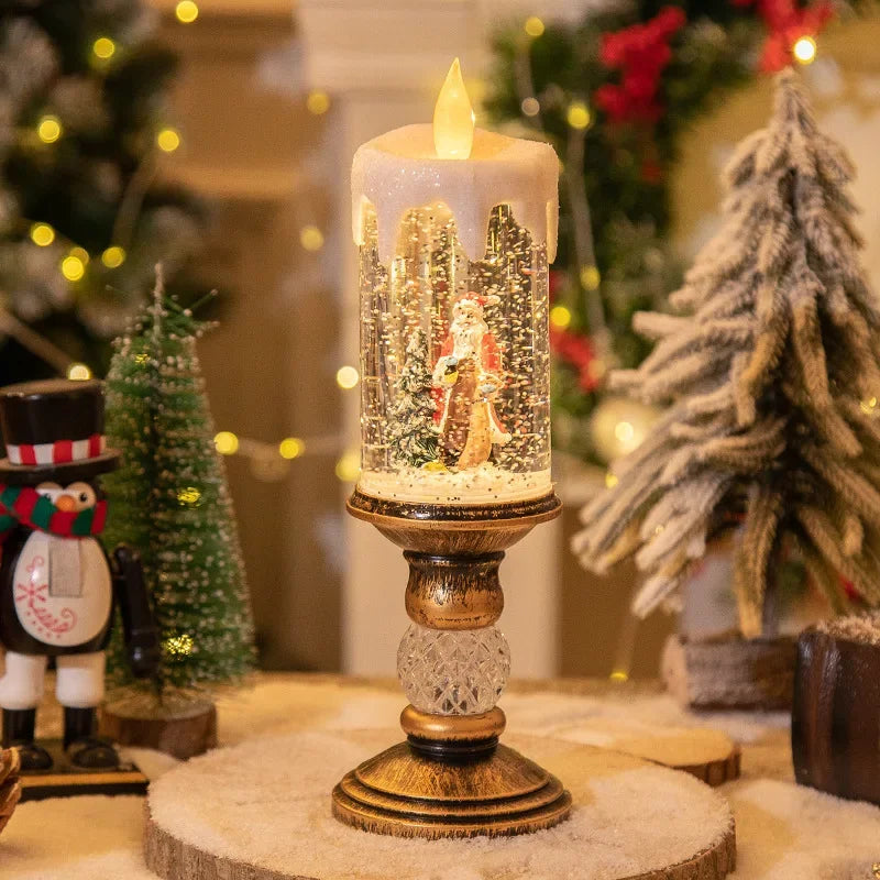 Luces de velas navideñas