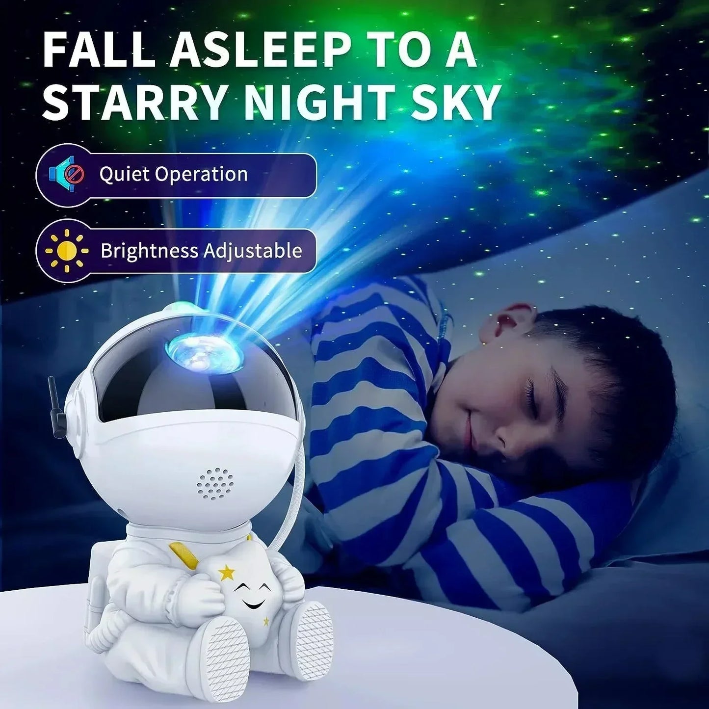 Galaxy Star Light Starry Protectors, a set of LED lights that create a mesmerizing starry sky effect, perfect for illuminating bedrooms or living spaces. These lights are designed to project stars onto the walls and ceiling, offering a peaceful, celestial ambiance.