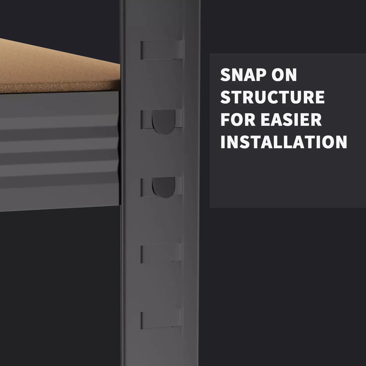 A versatile shelving unit featuring multiple adjustable shelves, crafted from durable materials to provide ample storage and display space for various items in homes, offices, or retail environments.