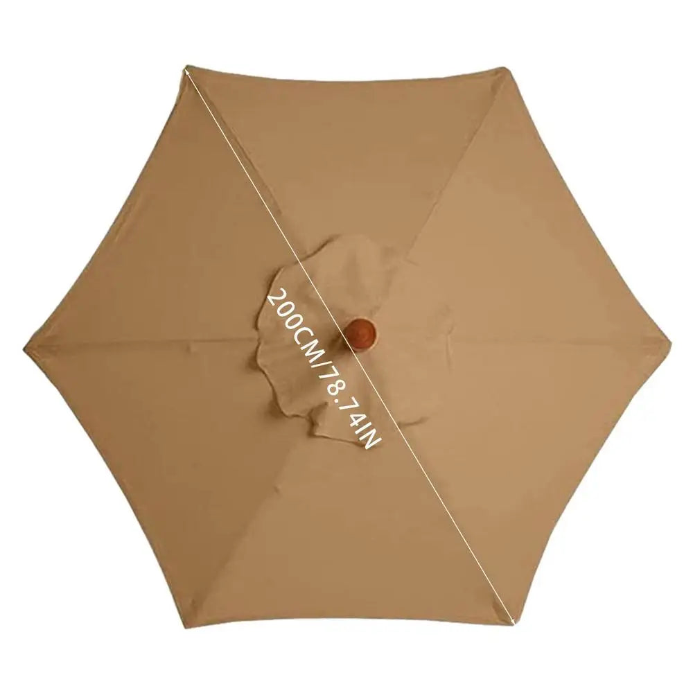 A durable patio umbrella replacement canopy made from high-quality, weather-resistant fabric. Designed to fit standard umbrella frames, it provides effective protection against sun and rain, enhancing the longevity and appearance of outdoor spaces
