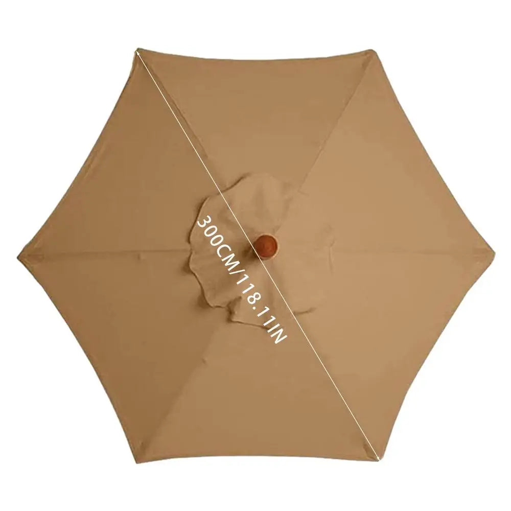 A durable patio umbrella replacement canopy made from high-quality, weather-resistant fabric. Designed to fit standard umbrella frames, it provides effective protection against sun and rain, enhancing the longevity and appearance of outdoor spaces