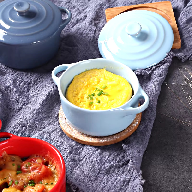 Mini Ceramic Soup Stock Pot with Lid for Children - Versatile Stew and Saucepan for Home and Restaurant Use