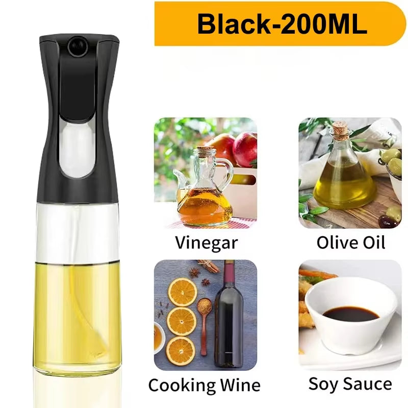 3-Pack Oil Sprayer Bottles (200ml/500ml) for Home Cooking, Fitness, and Outdoor Use - Ideal for Oils, Vinegars, and Sauces