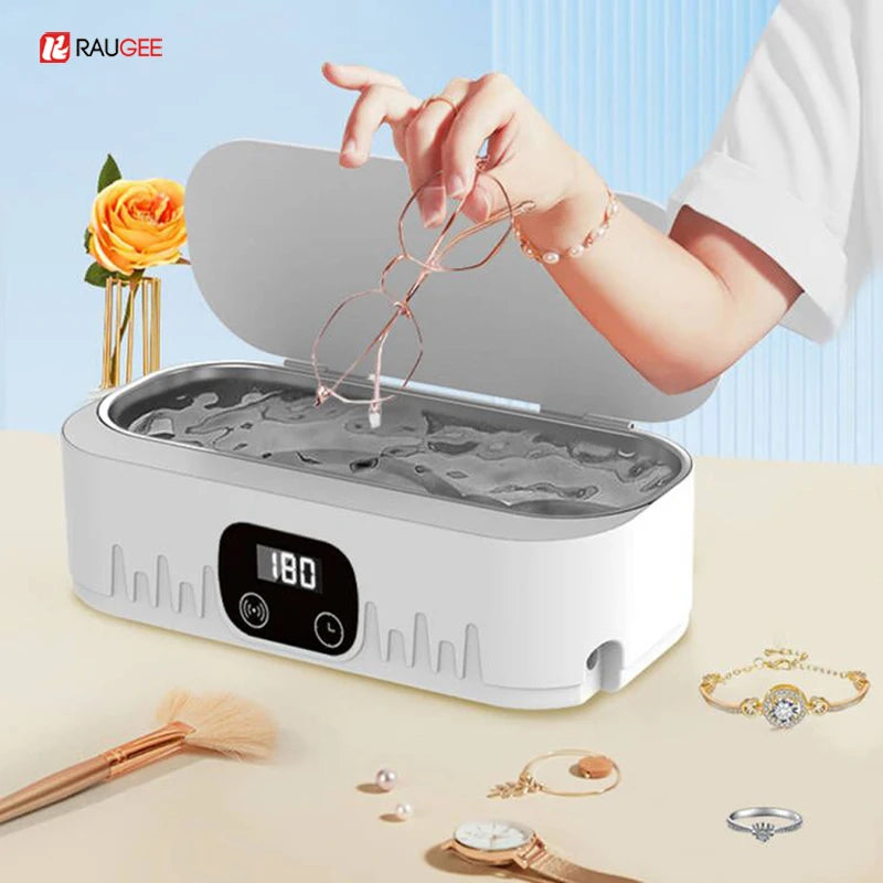 Ultrasonic Jewelry and Glasses Cleaner - High Frequency Cleaning Bath for Effective Jewelry Washing