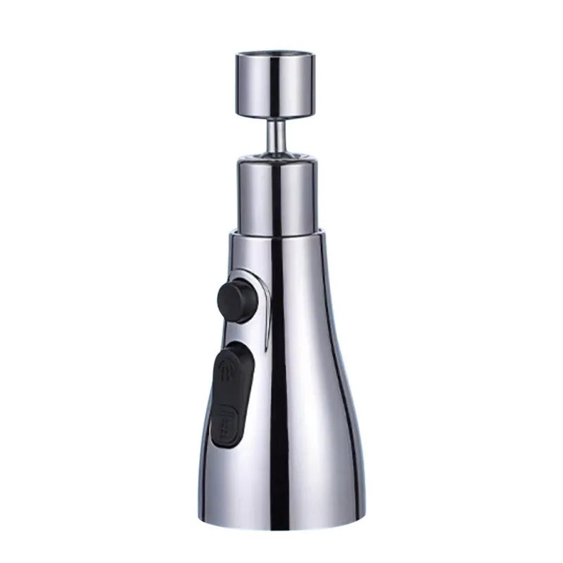 Universal 360° Rotating Kitchen Faucet Extender with Aerator and Splash Filter for Washbasin Use