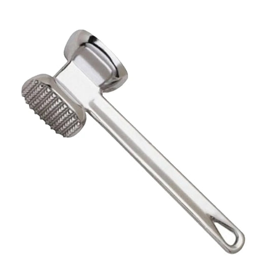 Heavy-Duty Double-Sided Meat Tenderizer Hammer - 19cm Aluminum Alloy Kitchen Tool