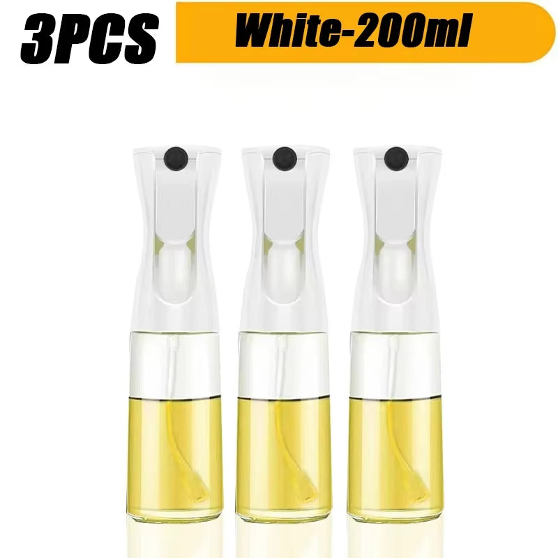 3-Pack Oil Sprayer Bottles (200ml/500ml) for Home Cooking, Fitness, and Outdoor Use - Ideal for Oils, Vinegars, and Sauces