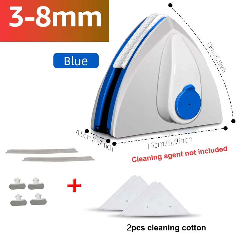 Double-Sided Magnetic Window Cleaner with Automatic Drainage System for Efficient Household Glass Cleaning