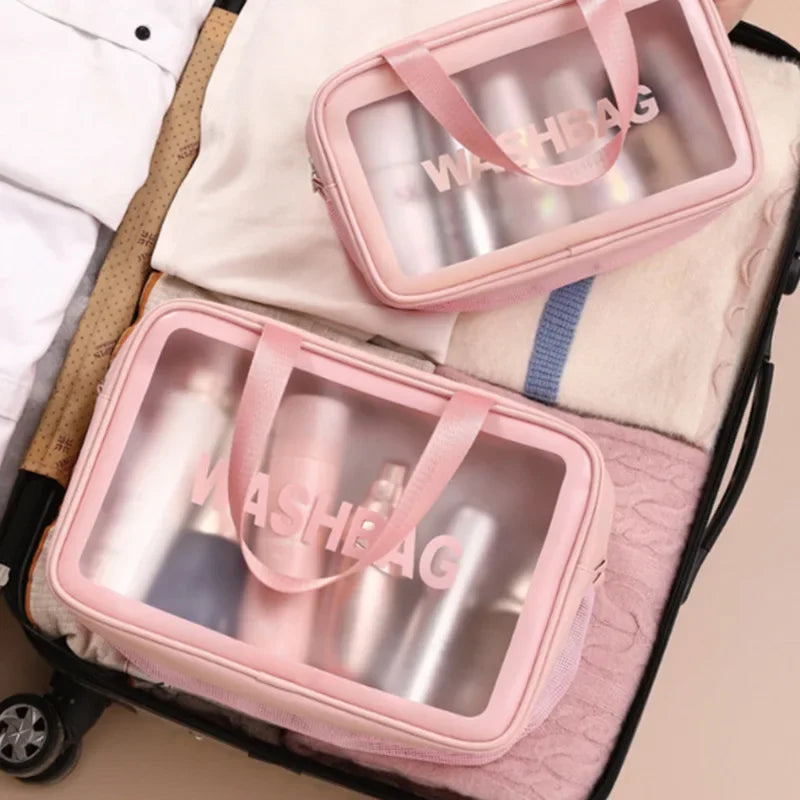 A toiletry bag, also known as a travel kit, dopp kit, or vanity case, is a compact container designed to hold personal hygiene and grooming items such as toothbrushes, toothpaste, soap, and shaving supplies. Typically used during travel, these bags are made from various materials and often feature multiple compartments for organized storage