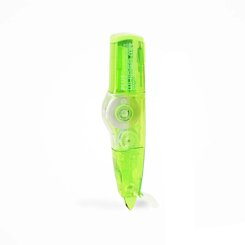 A compact mini roller correction tape dispenser designed for precise and convenient correction of written or printed text. Featuring a small, ergonomic design, it fits comfortably in hand and is ideal for on-the-go use. The tape provides a smooth, opaque correction layer suitable for immediate writing over, making it perfect for students, professionals, and anyone needing quick text corrections.