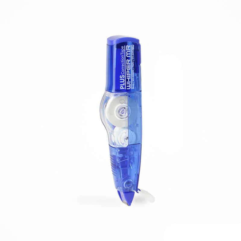 A compact mini roller correction tape dispenser designed for precise and convenient correction of written or printed text. Featuring a small, ergonomic design, it fits comfortably in hand and is ideal for on-the-go use. The tape provides a smooth, opaque correction layer suitable for immediate writing over, making it perfect for students, professionals, and anyone needing quick text corrections.