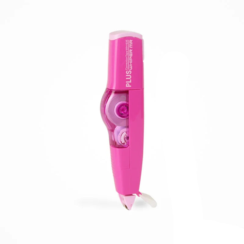 A compact mini roller correction tape dispenser designed for precise and convenient correction of written or printed text. Featuring a small, ergonomic design, it fits comfortably in hand and is ideal for on-the-go use. The tape provides a smooth, opaque correction layer suitable for immediate writing over, making it perfect for students, professionals, and anyone needing quick text corrections.