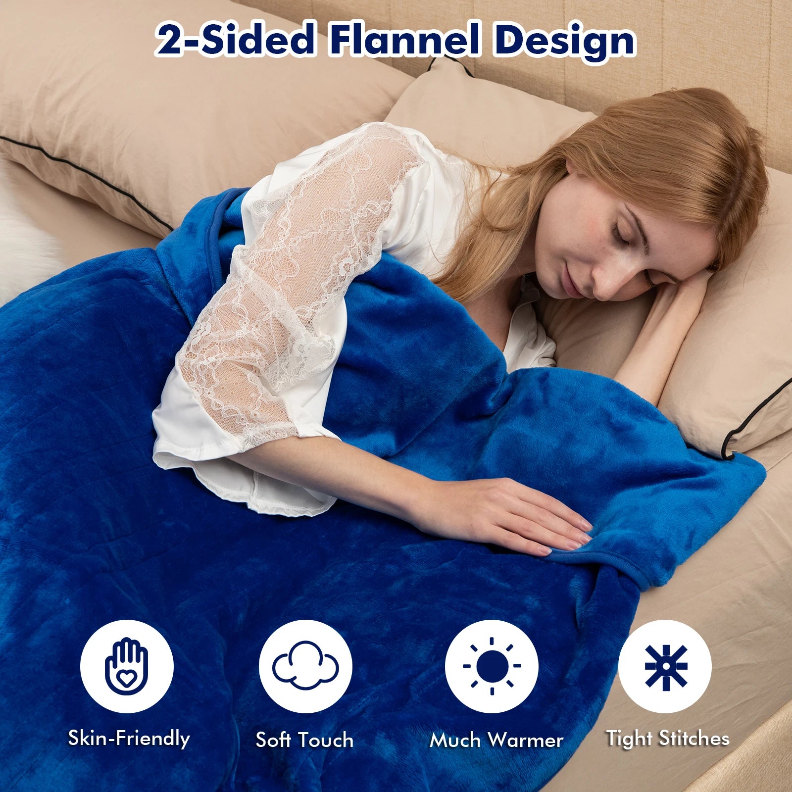 A cozy electric heated blanket throw made from soft, plush fabric, designed to provide adjustable warmth and comfort. Equipped with multiple heat settings and an automatic shut-off feature for safety, this blanket is perfect for snuggling on the couch or adding extra warmth to your bed during colder months