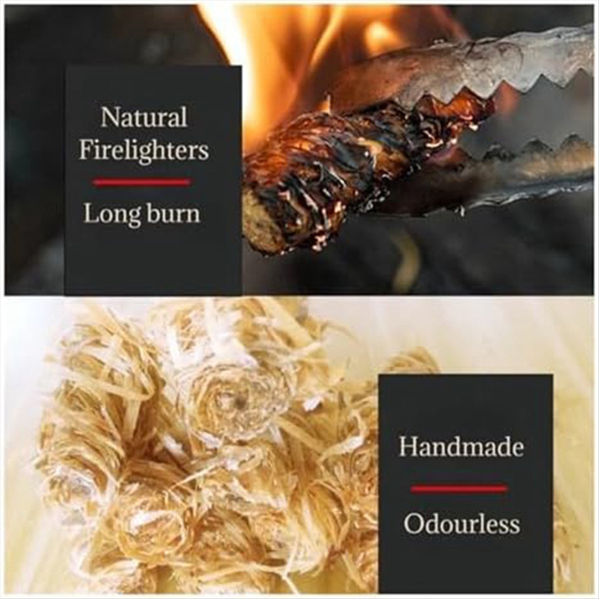 Natural Firelighters for Wood Burners & BBQ Cooking