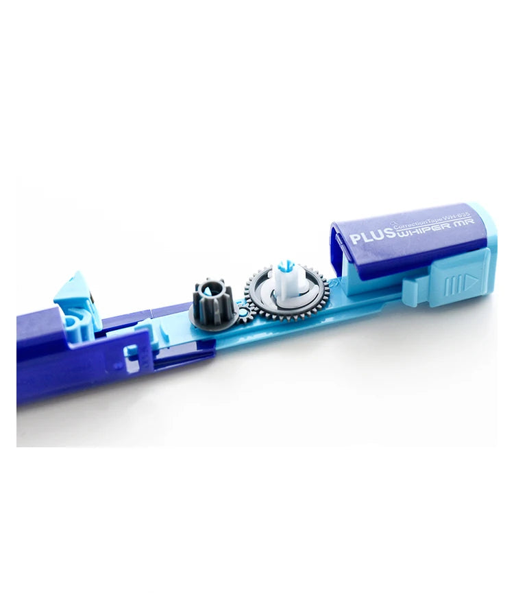 A compact mini roller correction tape dispenser designed for precise and convenient correction of written or printed text. Featuring a small, ergonomic design, it fits comfortably in hand and is ideal for on-the-go use. The tape provides a smooth, opaque correction layer suitable for immediate writing over, making it perfect for students, professionals, and anyone needing quick text corrections.