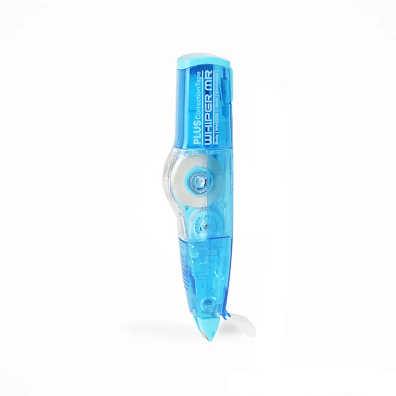 A compact mini roller correction tape dispenser designed for precise and convenient correction of written or printed text. Featuring a small, ergonomic design, it fits comfortably in hand and is ideal for on-the-go use. The tape provides a smooth, opaque correction layer suitable for immediate writing over, making it perfect for students, professionals, and anyone needing quick text corrections.