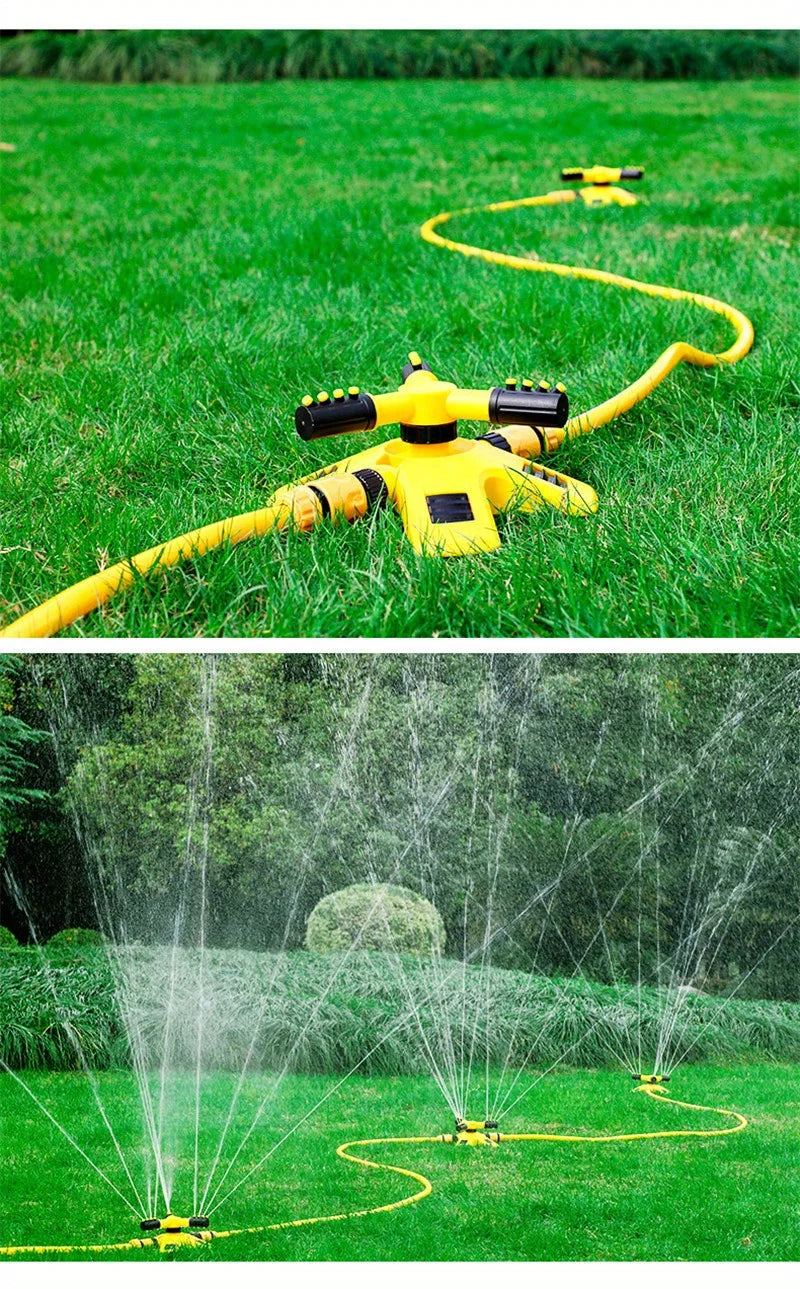 Automatic Rotating Trigeminal Sprinkler For Watering Gardening