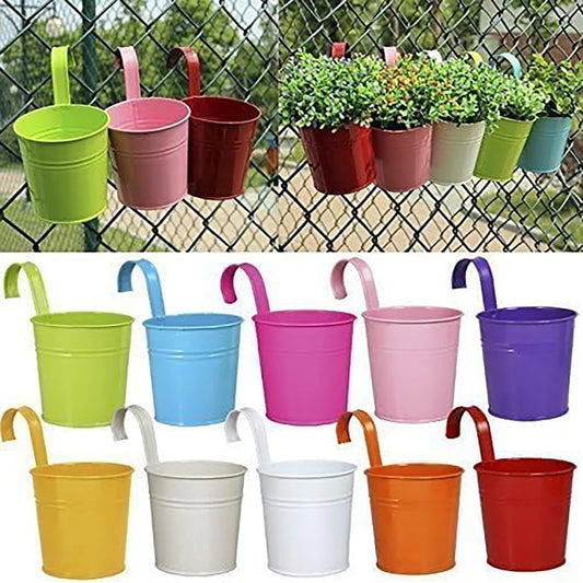 Metal Iron Hanging Flower Pots