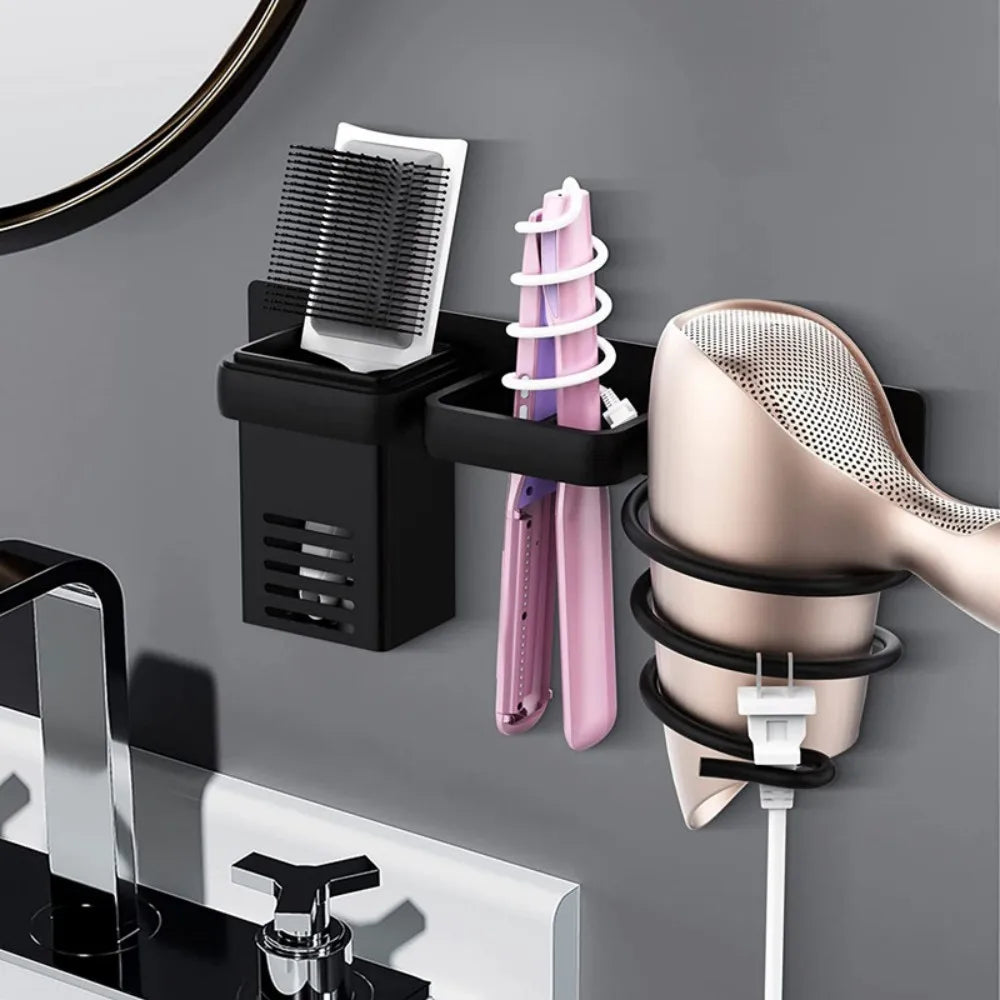 Wall-Mounted Hair Dryer Holder