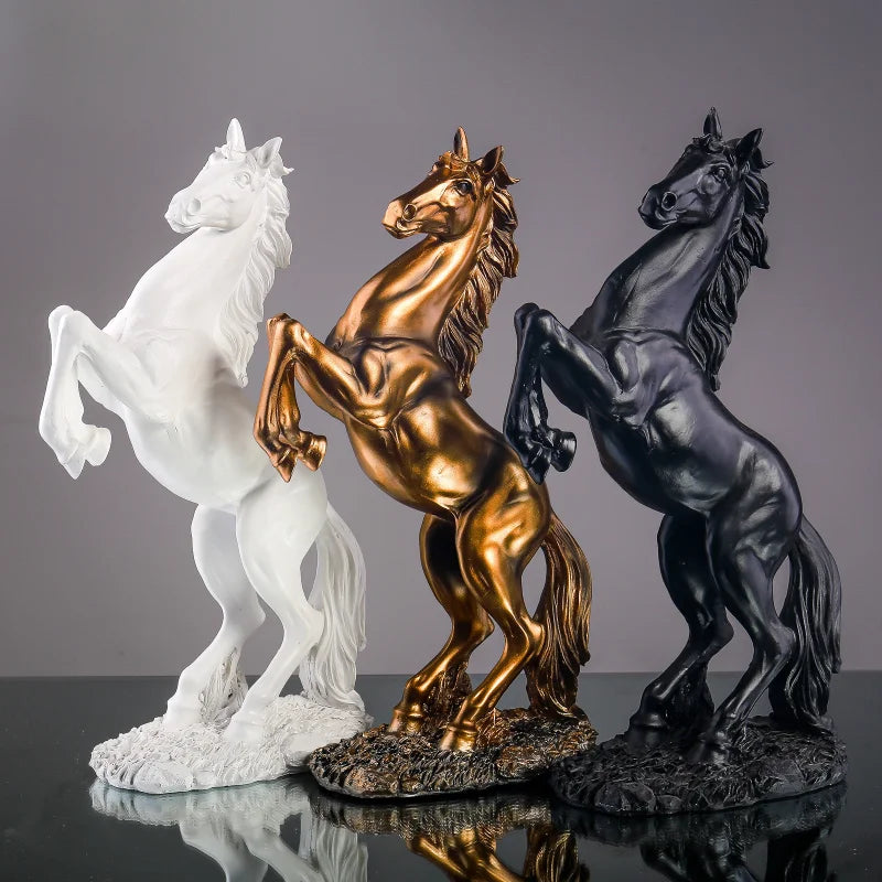 Nordic Horse Resin Statue