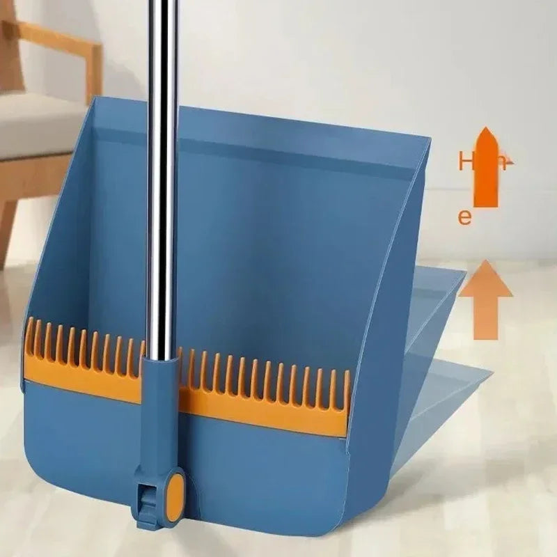 Broom And Dustpan with Vertical Folding