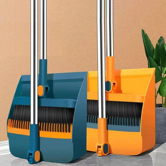 Broom And Dustpan with Vertical Folding