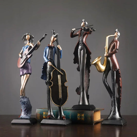 Vintage Musical Instrument Resin Figure