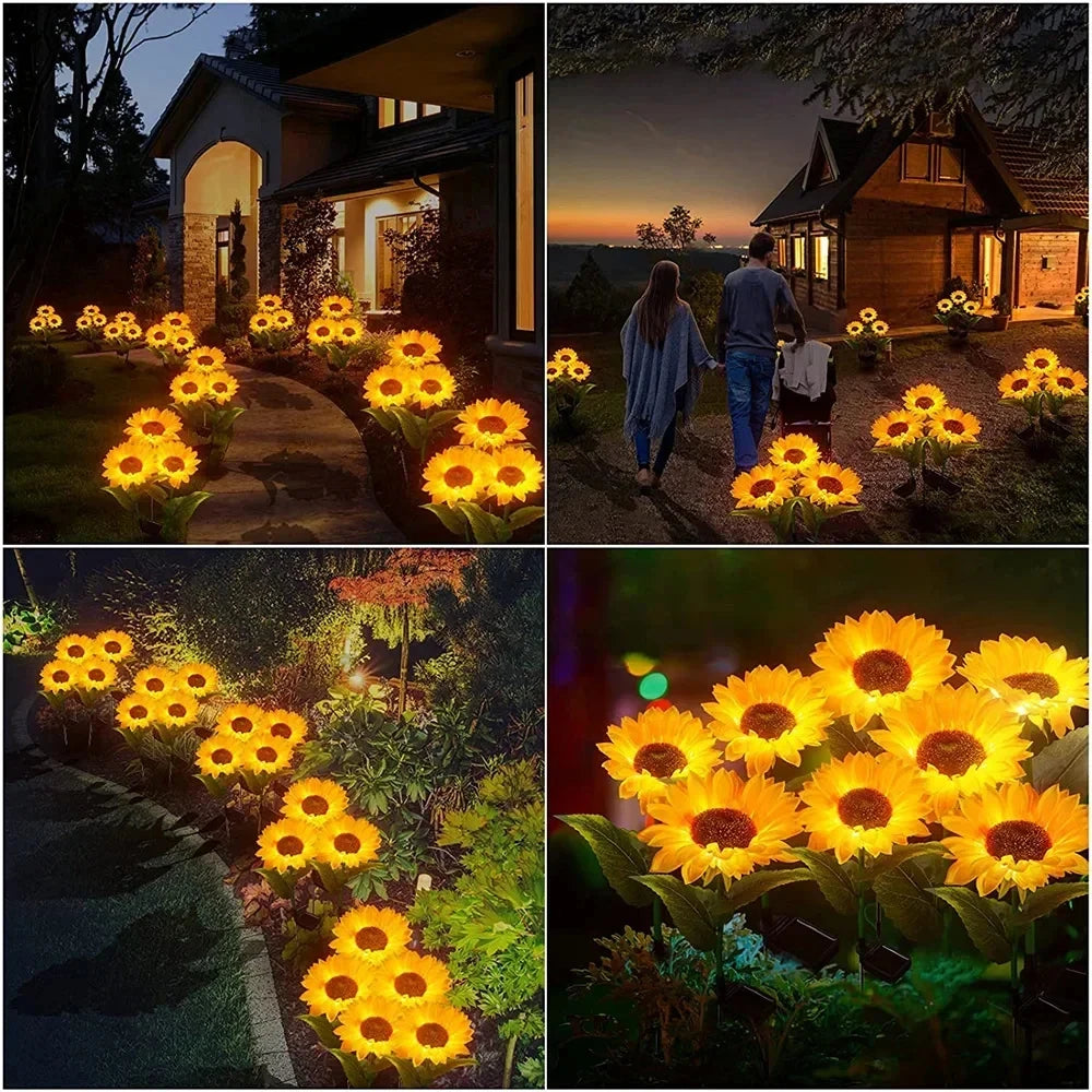 Solar Sunflower LED Lights