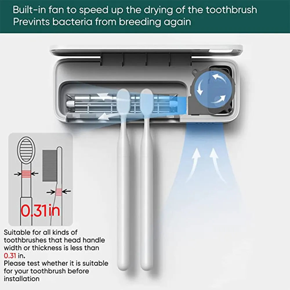 UV Toothbrush Sterilizer Rechargeable